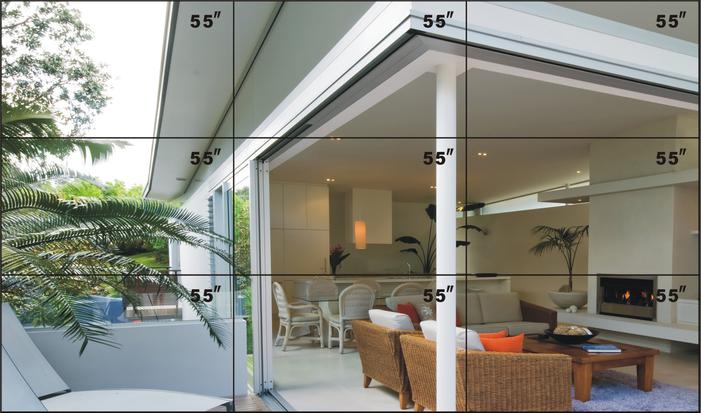 筆記本無線投屏?xí)h室液晶拼接屏